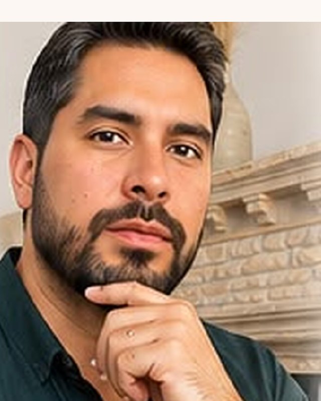 Retrato de Tony (Luis Antonio Almanza), facilitador de la dimensión de patrones.